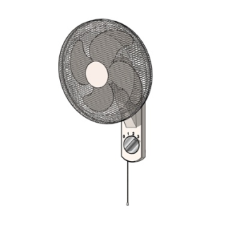 现代壁扇su模型