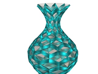 现代<em>水晶</em>花瓶su模型