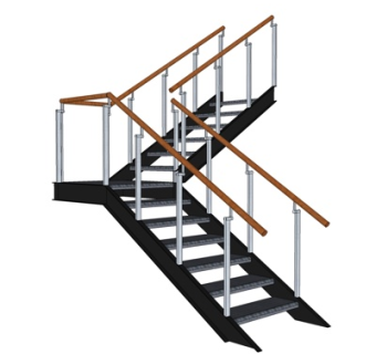 现代楼梯su模型