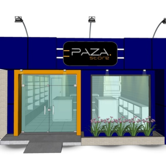现代包包专卖店su模型