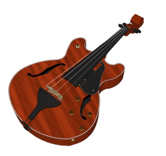 现代大提琴su模型