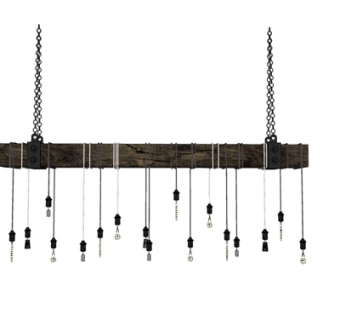 现代多头吊灯su模型