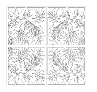 现代雕花屏风su模型