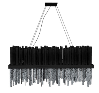 现代金属吊灯su模型