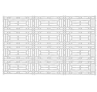 现代金属隔断su模型