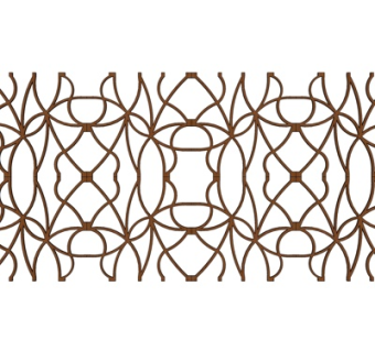 现代金属护栏su模型