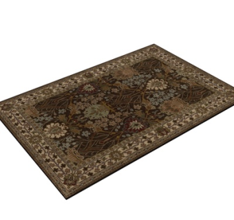 欧式布艺地毯su模型