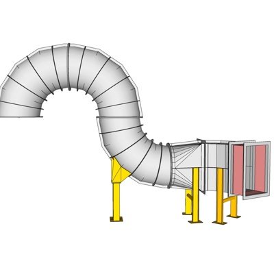 现代排风设备su模型