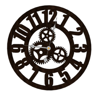 工业风金属挂钟su模型