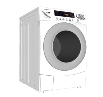 现代滚筒式洗衣机su模型