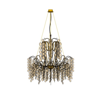 现代水晶吊灯su模型