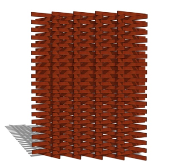 现代木质装饰背景墙su模型