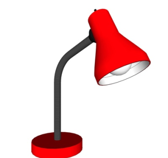 现代金属台灯su模型