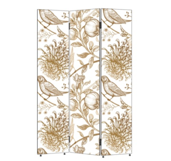 现代雕花屏风隔断su模型