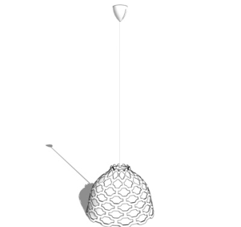 现代金属吊灯su模型