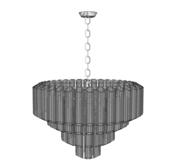 现代水晶吊灯su模型