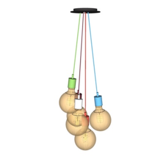 现代圆形吊灯su模型