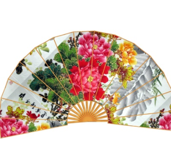 中式折扇摆件su模型