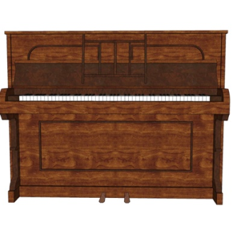 现代钢琴su模型