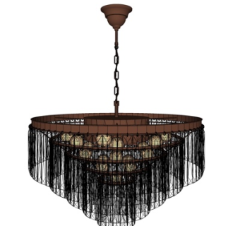 现代水晶吊灯su模型