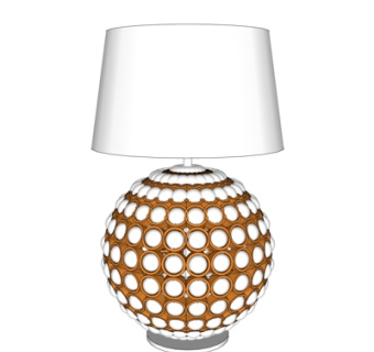 现代轻奢台灯su模型