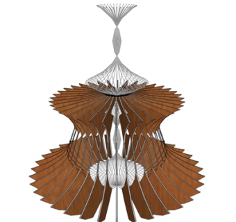 现代水晶吊灯su模型