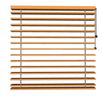 现代百叶窗窗帘su模型