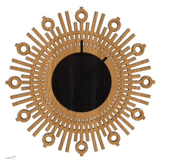 现代装饰挂钟su模型