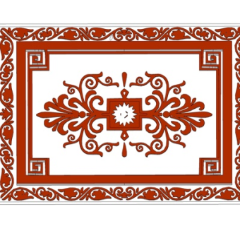 新中式实木雕花su模型