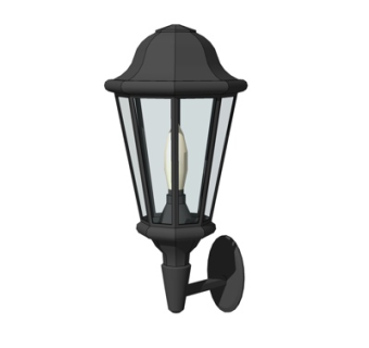 工业风金属壁灯su模型