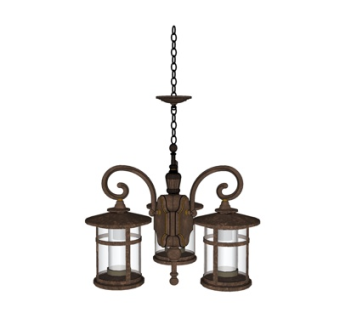 欧式金属吊灯su模型