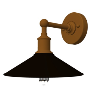 现代金属壁灯su模型