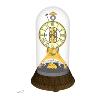 欧式时钟摆件su模型