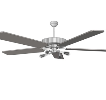 现代金属吊扇su模型