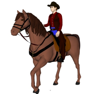 现代骏马su模型