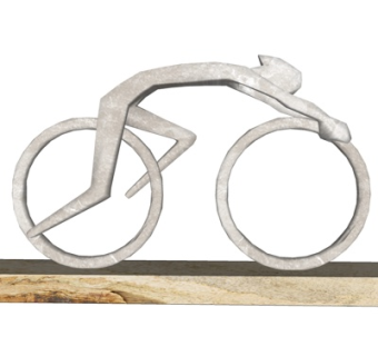 现代金属单车雕塑摆件su模型