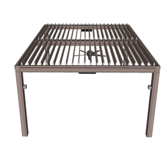 现代实木廊架su模型