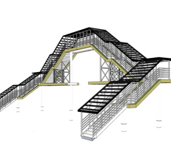 现代天桥su模型