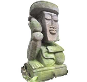 现代人物雕塑小品su模型