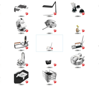  工业风格饰品摆件 办公室用具 笔筒 胶带座 切割器 名片座 卡号座 钟 小摆件