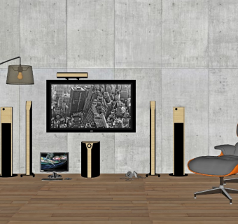 工业风格音响 现代风格音箱沙发配套 组合音箱音响 北欧风影音设备 影音配套产品