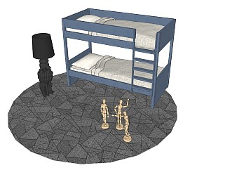现代风格<em>双层</em>床美式实木上下床上下铺学生宿舍双人床...