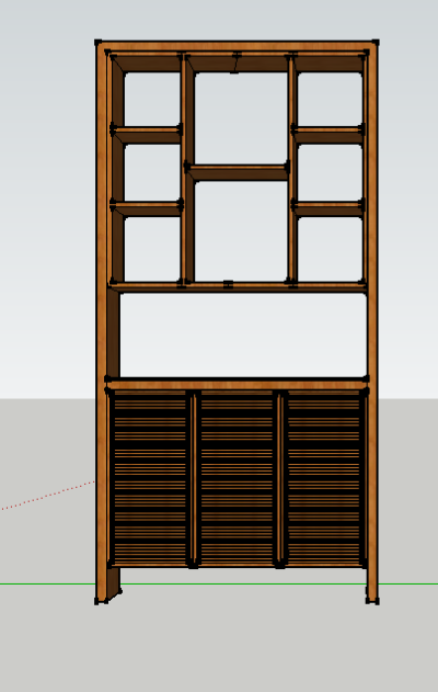 展示架sketchup模型下载