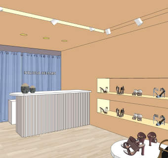 现代女鞋店