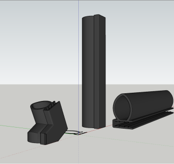 侧泡泡橡胶条sketchup模型下载