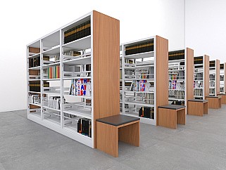 书架、现代图书室、图书馆书架