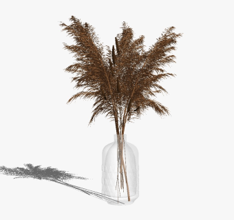 精品装饰花艺花瓶 绿植盆栽su模型