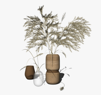 精品装饰花艺花瓶 绿植盆栽su模型