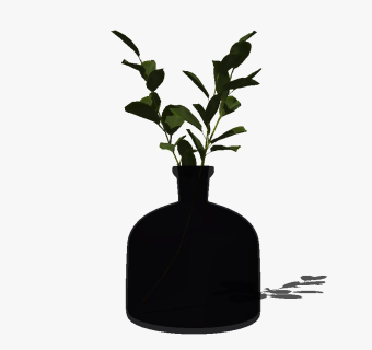 精品装饰花艺花瓶 绿植盆栽su模型