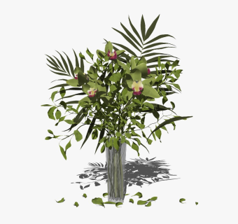 精品装饰花艺花瓶 绿植盆栽su模型